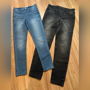 Girls Size 12 Jeans Bundle (2) Cat & Jack Jeggings & Celebrity Pink Skinny Jeans